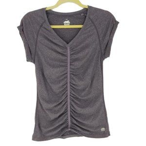 Roots Athletic Ruched Center Roll Sleeve Top
